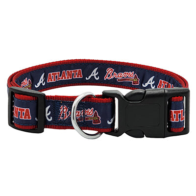 Atlanta Braves Dog Satin Collar or Leash