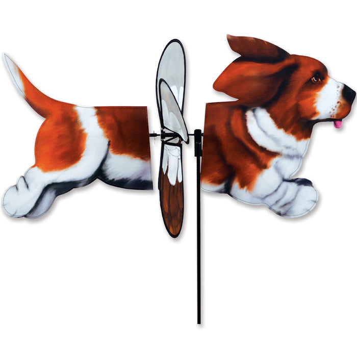 Basset Hound Deluxe Petite Garden Spinner