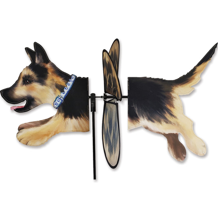 German Shepherd Deluxe Petite Garden Spinner