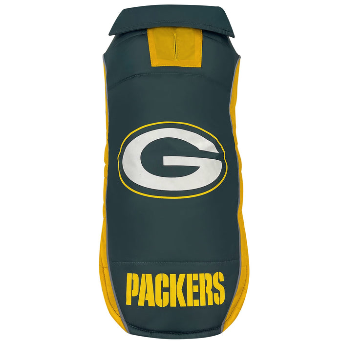 Green Bay Packers Game Day Puffer Vest - 3 Red Rovers