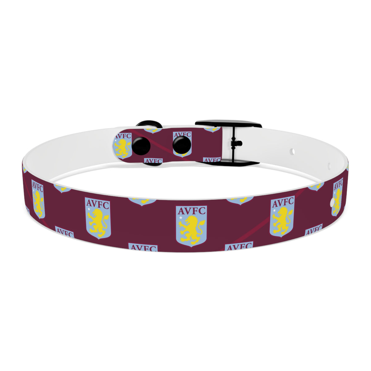 Aston Villa 23 Home Inspired Waterproof Dog Collar - 3 Red Rovers