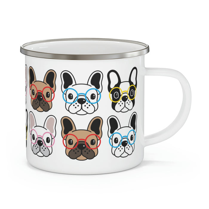 French Bulldogs Enamel Camping Mug - 3 Red Rovers