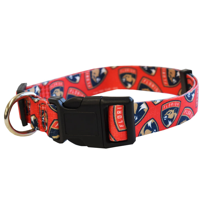 Florida Panthers Ltd Dog Collar or Leash - 3 Red Rovers