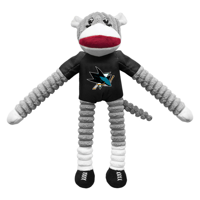 San Jose Sharks Sock Monkey Toy - 3 Red Rovers