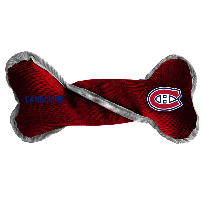 Montreal Canadiens Pet Tug Bone - 3 Red Rovers