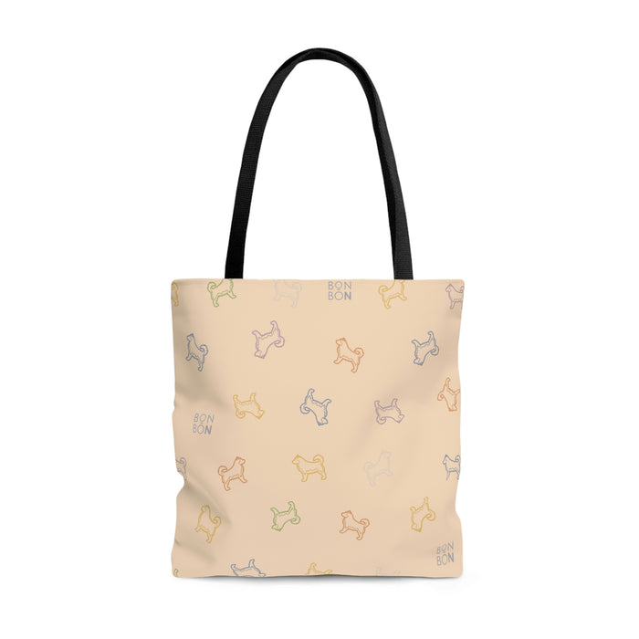 Alaskan Malamute Basic Tote Bag - Cream - 3 Red Rovers
