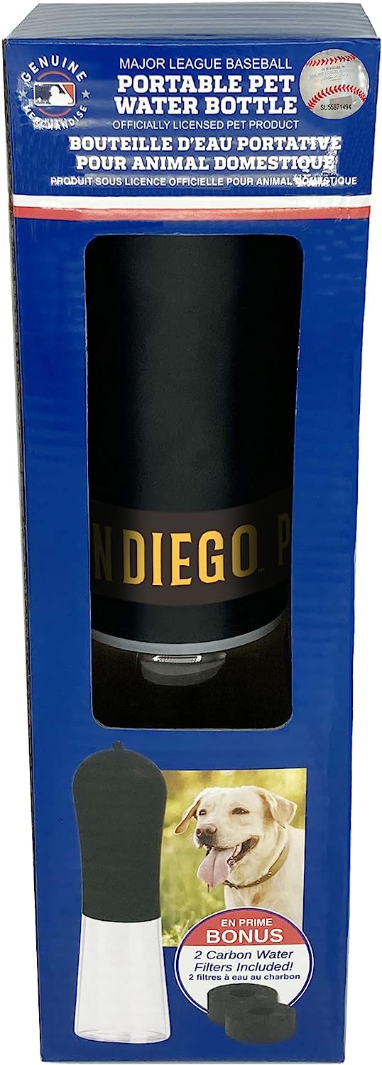 San Diego Padres Pet Water Bottle