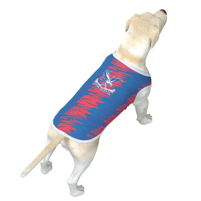Crystal Palace FC 23 Home Inspired Pet Tee (Size Medium - 2X-Large) - 3 Red Rovers