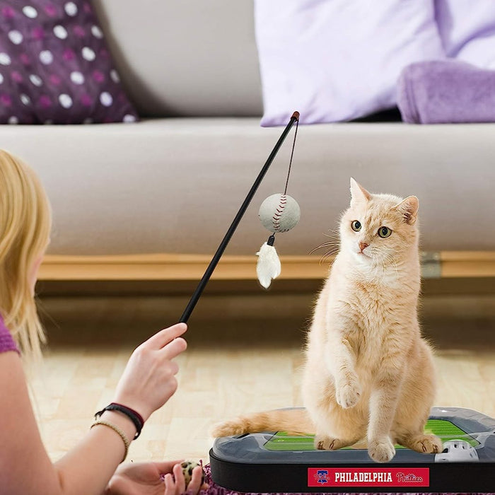 Philadelphia Phillies Baseball Cat Scratcher Toy