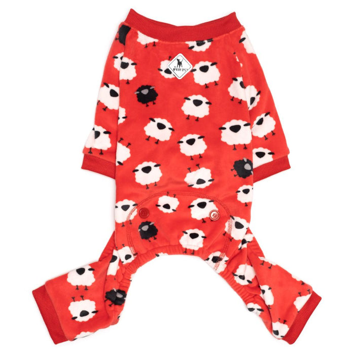 Counting Sheep Fleece Dog Pajamas - 3 Red Rovers