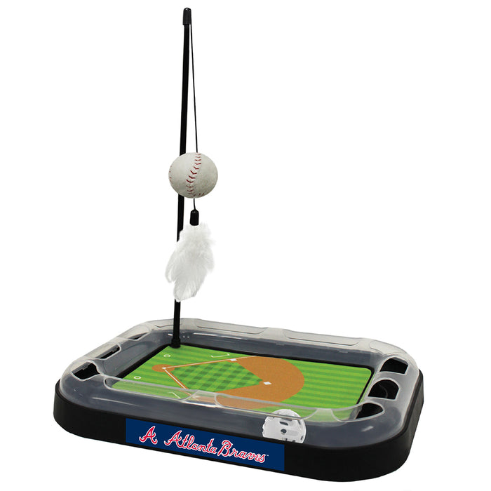 Atlanta Braves Baseball Cat Scratcher Toy