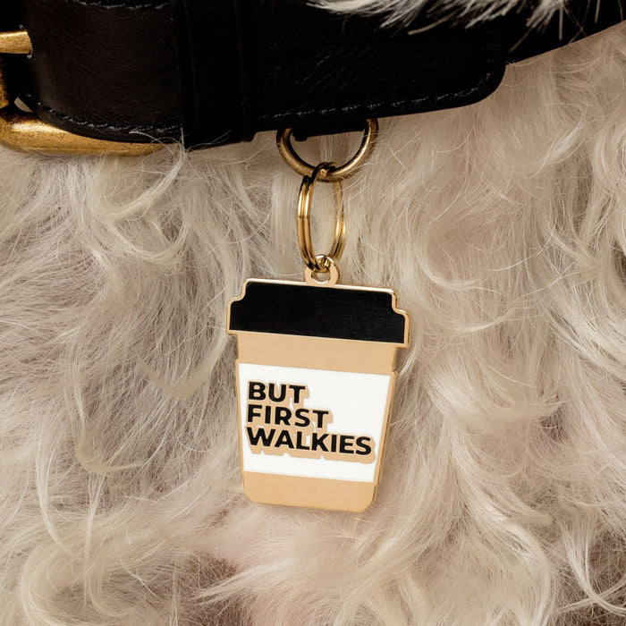 But First Walkies Pet ID Tag - 3 Red Rovers