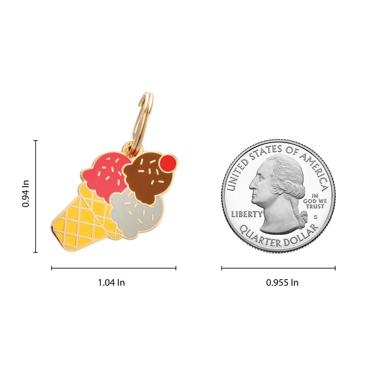 Ice Cream Pet ID Tag - 3 Red Rovers