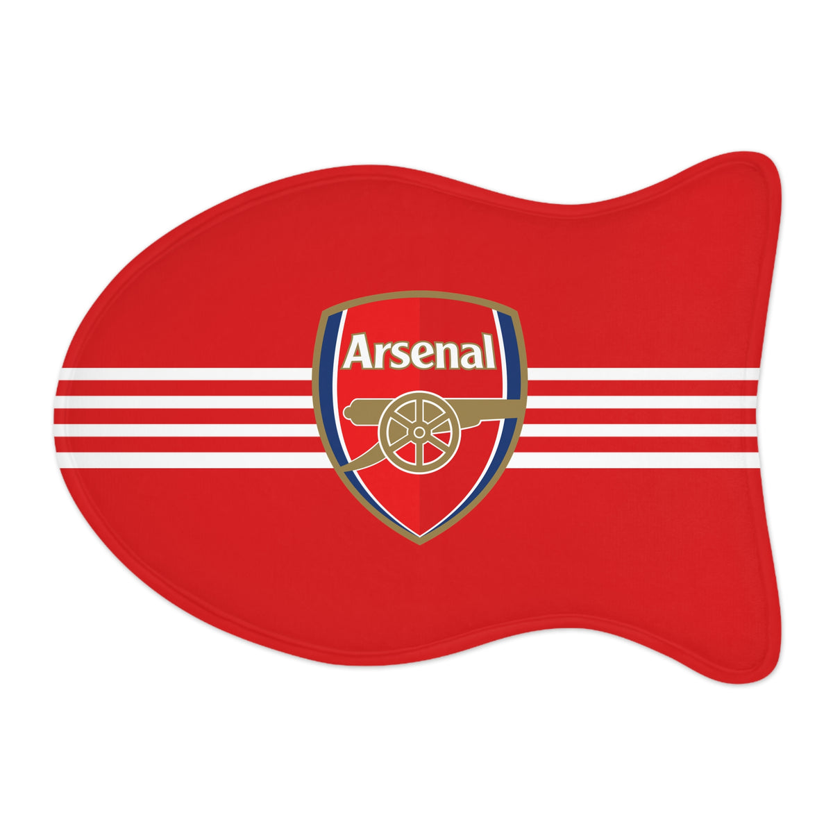 Arsenal FC 23 Home Inspired Fish-shaped Feeding Mats - 3 Red Rovers