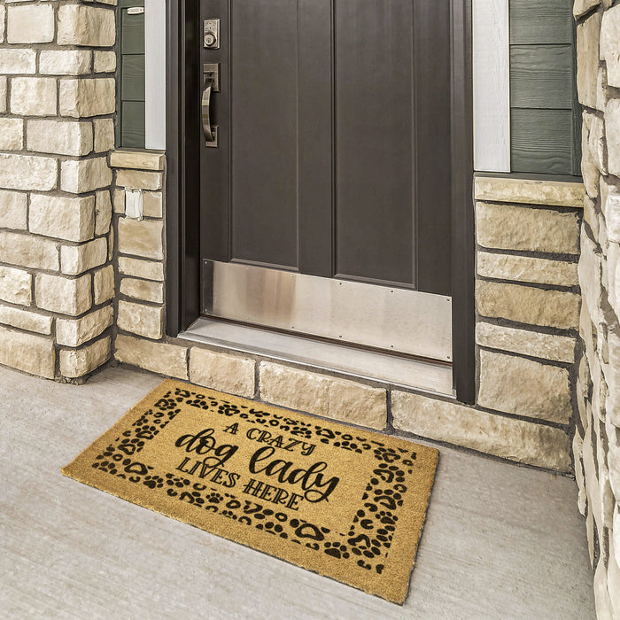 A Crazy Dog Lady Coir Welcome Doormat - 3 Red Rovers