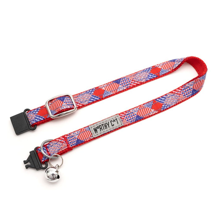 Americana Cat Collar - 3 Red Rovers