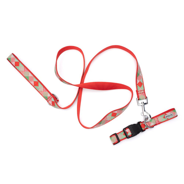 Americana Holiday Collection Dog Collar or Leads - 3 Red Rovers