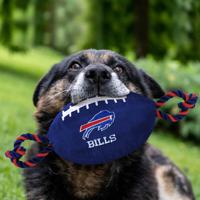 Buffalo Bills Football Rope Toy - 3 Red Rovers