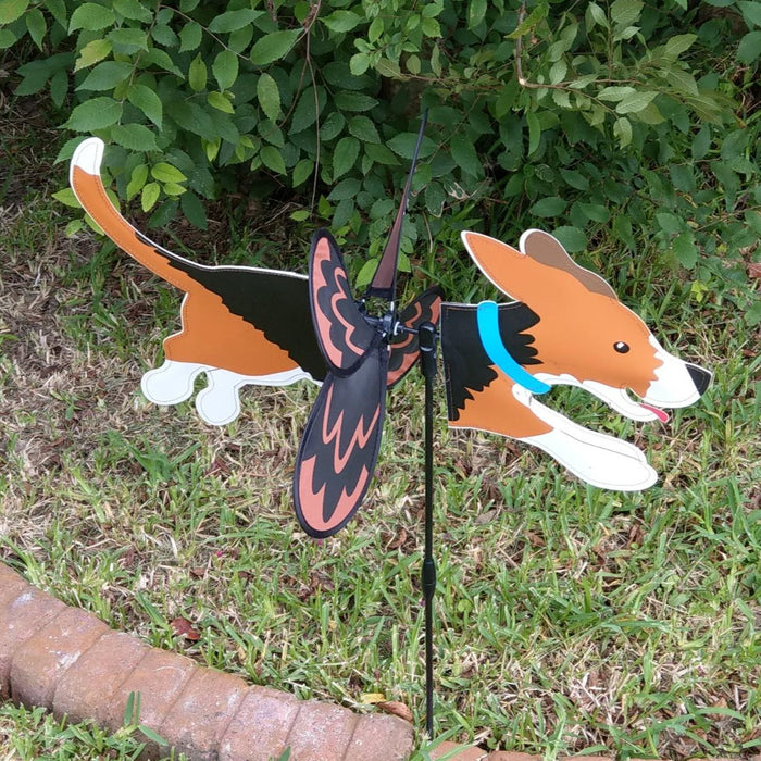 Beagle Petite Garden Spinner - 3 Red Rovers