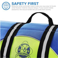 Paws Aboard Blue and Yellow Pet Life Vest - 3 Red Rovers