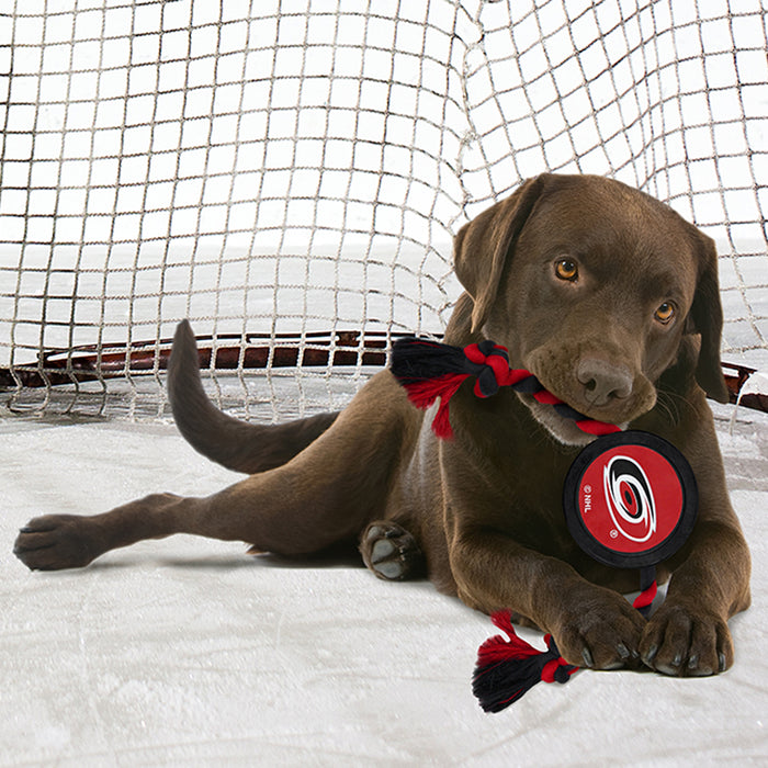 Carolina Hurricanes Puck Rope Toys - 3 Red Rovers
