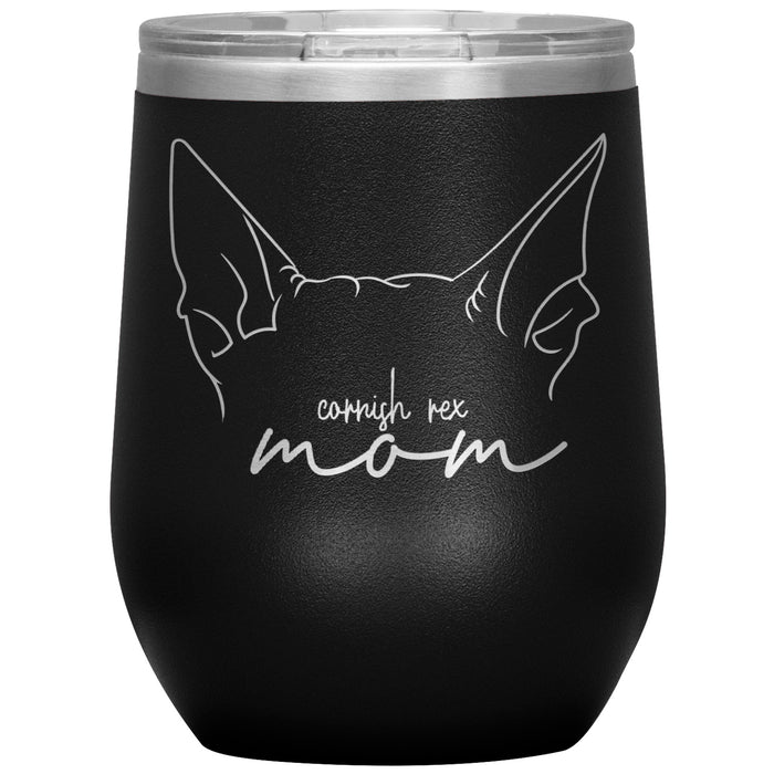 Cornish Rex Cat Mom Wine Tumbler - 3 Red Rovers