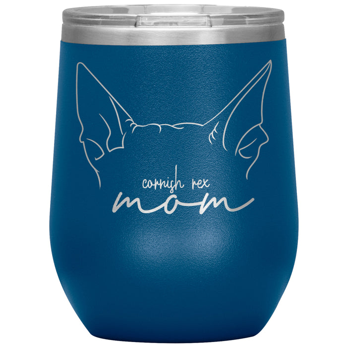 Cornish Rex Cat Mom Wine Tumbler - 3 Red Rovers