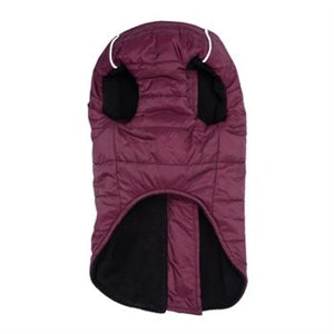Zip Up Puffer Vest - Burgundy - 3 Red Rovers