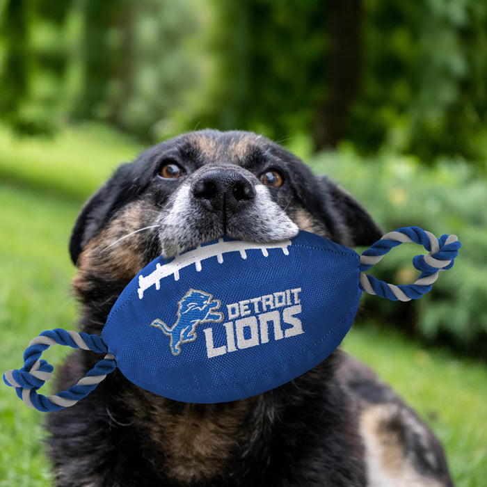 Detroit Lions Football Rope Toys - 3 Red Rovers