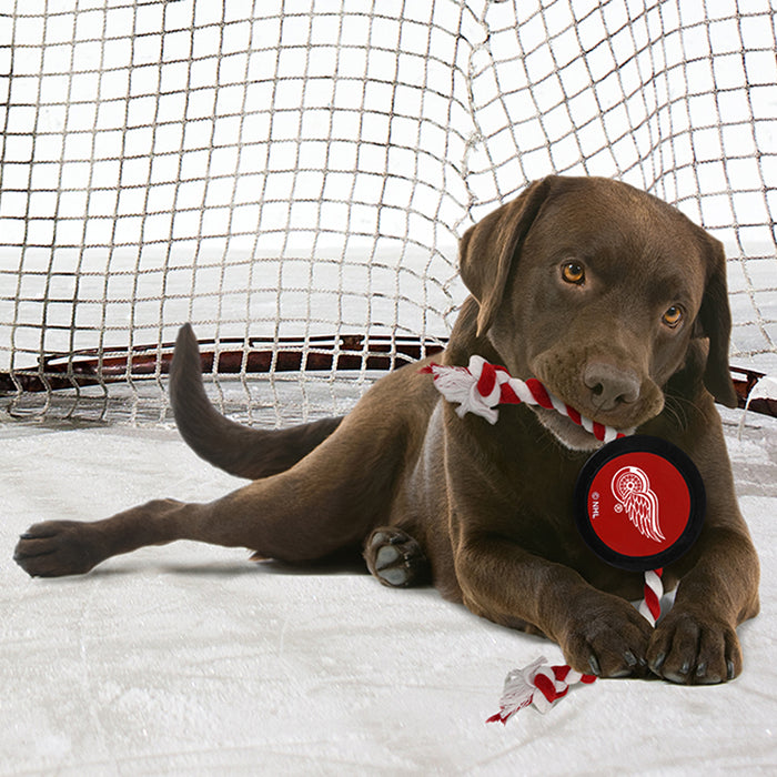 Detroit Red Wings Puck Rope Toys - 3 Red Rovers