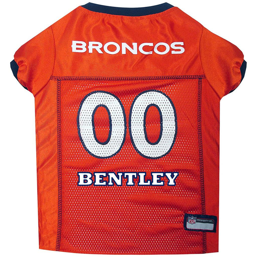 Mirage Denver Broncos Dog Jersey, Orange, XL