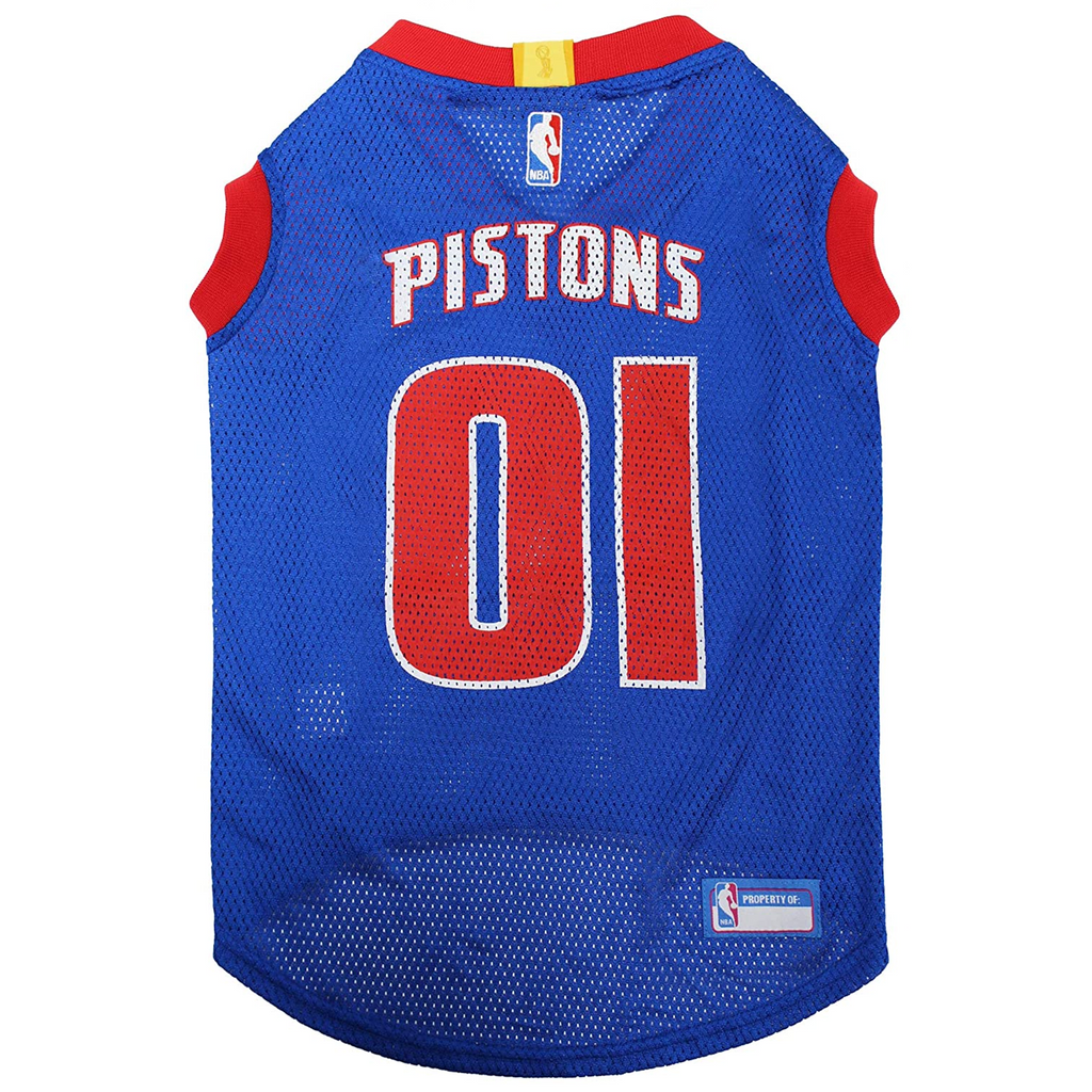 Red 2025 pistons jersey