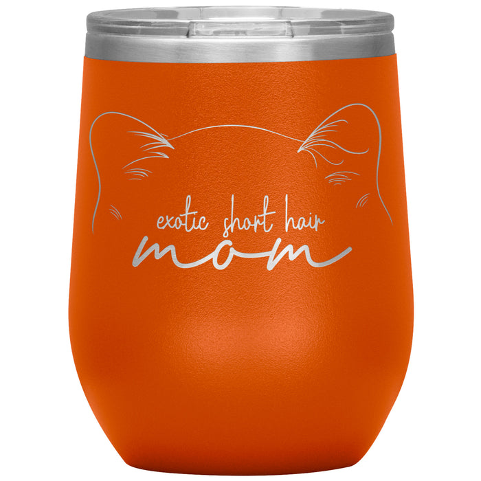 Exotic Short Hair Cat Mom Wine Tumbler - 3 Red Rovers