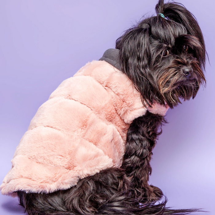 Mauve Fur-Faux Coat - 3 Red Rovers