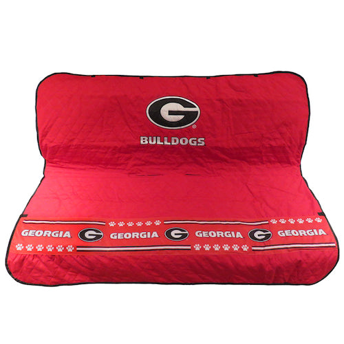 GA Bulldogs Pet Car Seat Protector - 3 Red Rovers