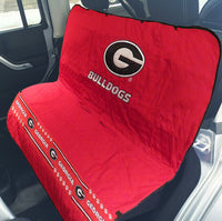 GA Bulldogs Pet Car Seat Protector - 3 Red Rovers