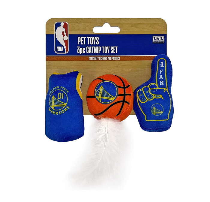 Golden State Warriors 3 piece Catnip Toy Set - 3 Red Rovers