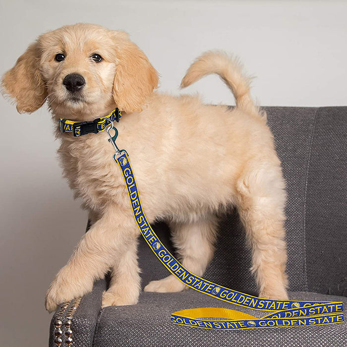 Golden State Warriors Dog Collar and Leash - 3 Red Rovers