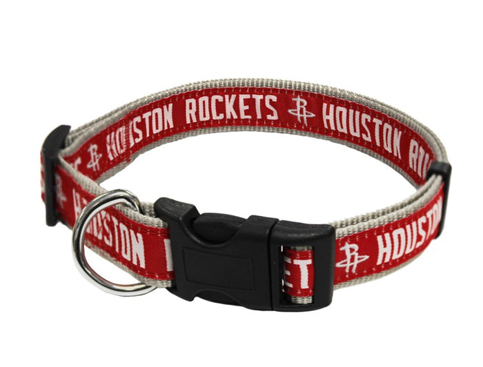 Houston Rockets Dog Collar and Leash - 3 Red Rovers