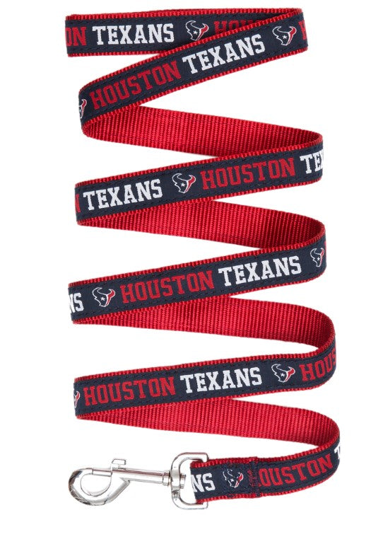 Houston Texans Dog Collar or Leash - 3 Red Rovers