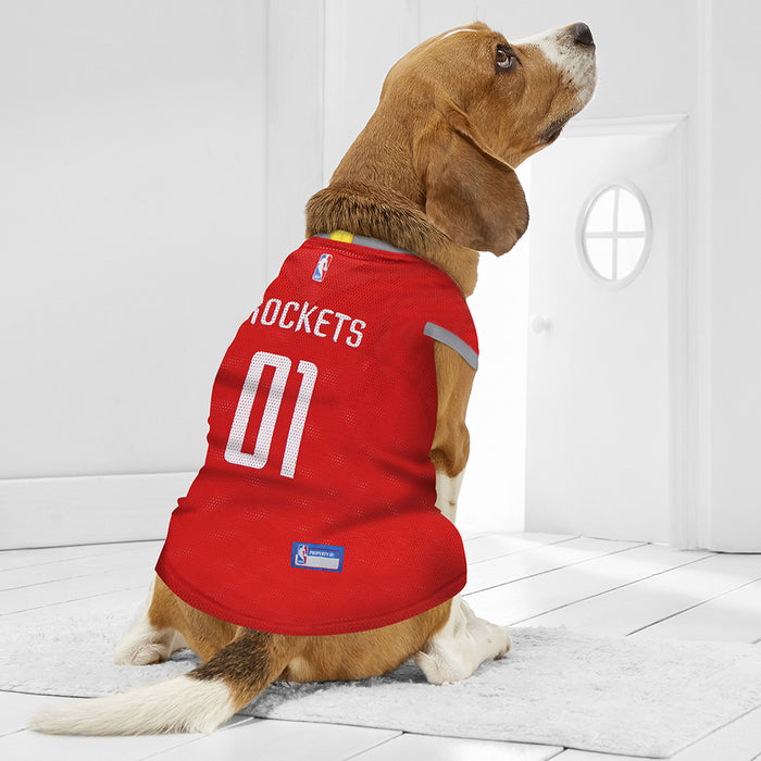 Houston Rockets Pet Jersey - 3 Red Rovers