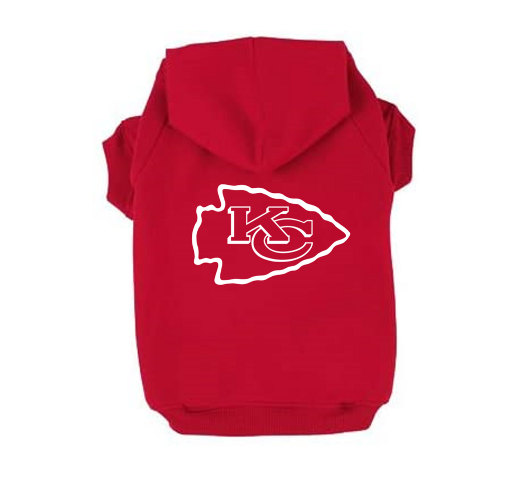 Kansas City Chiefs Handmade Pet Hoodies – 3 Red Rovers