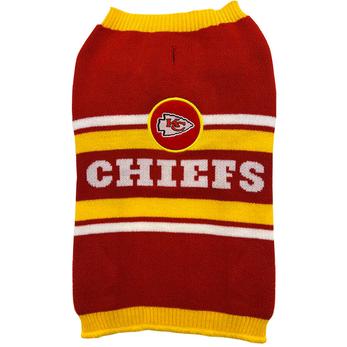 Kansas City Chiefs Pet Sweater - 3 Red Rovers