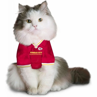 NFL Kansas City Chiefs Dog Jersey, Size: Large. Best Football Jersey  Costume for Dogs & Cats. Licensed Jersey Shirt.