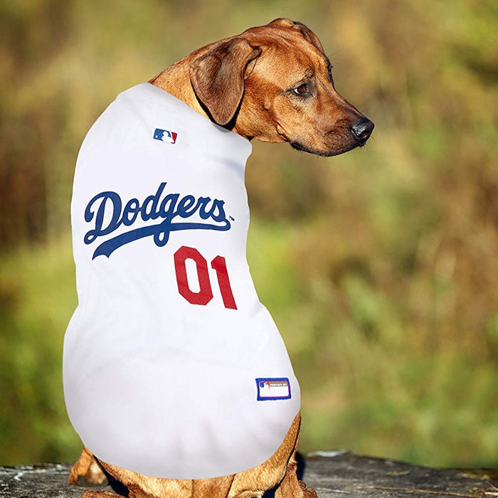 LA Dodgers Pet Jersey - 3 Red Rovers