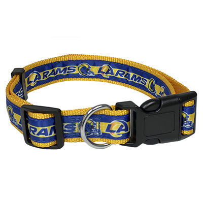 Los Angeles Rams Dog Satin Collar or Leash - 3 Red Rovers