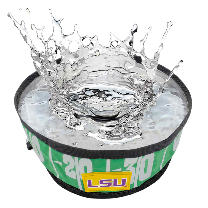 LSU Tigers Collapsible Pet Bowl - 3 Red Rovers