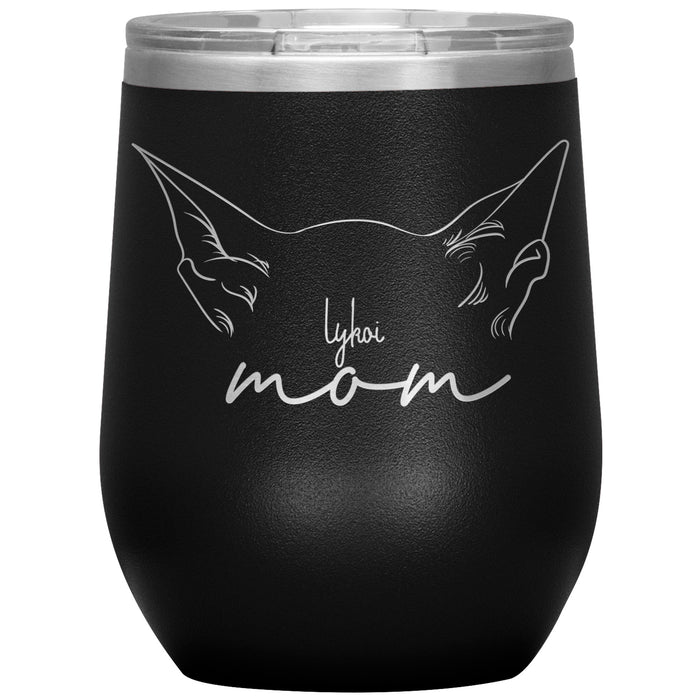 Lykoi Cat Mom Wine Tumbler - 3 Red Rovers