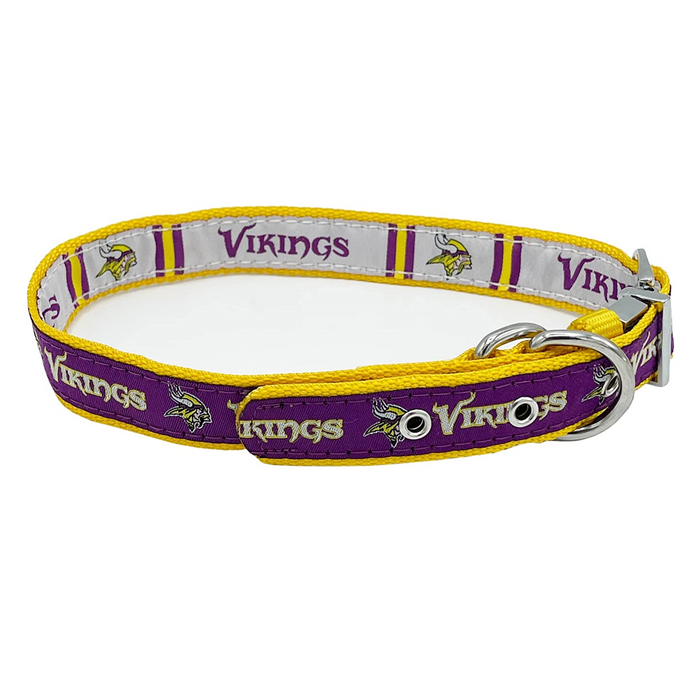 Minnesota Vikings Reversible Dog Collar - 3 Red Rovers