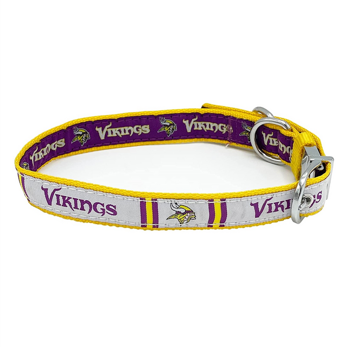Minnesota Vikings Reversible Dog Collar - 3 Red Rovers